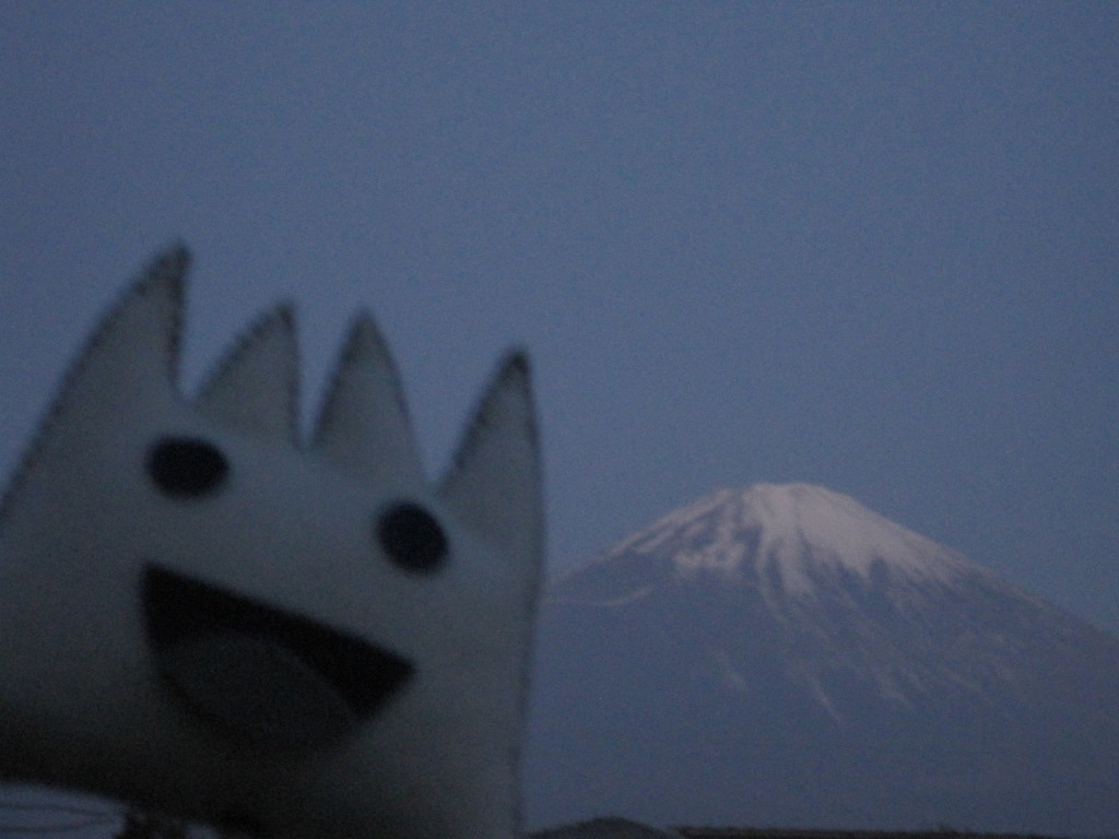 ごごまるの、今朝の富士山