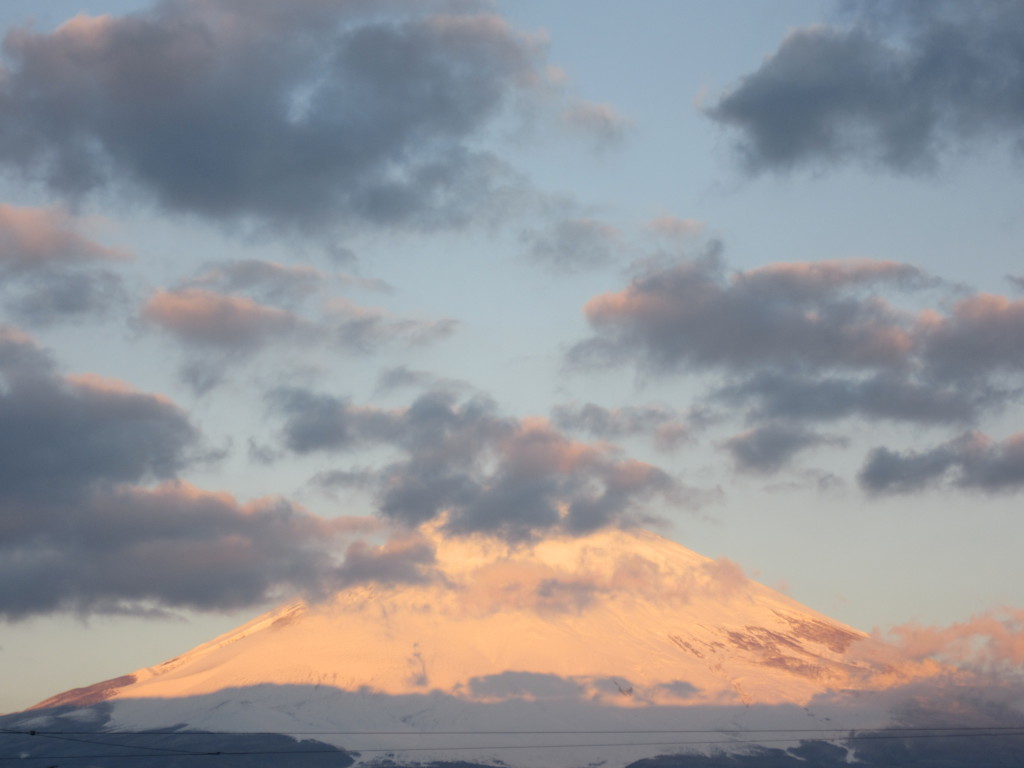 ごごまるの、今朝の富士山