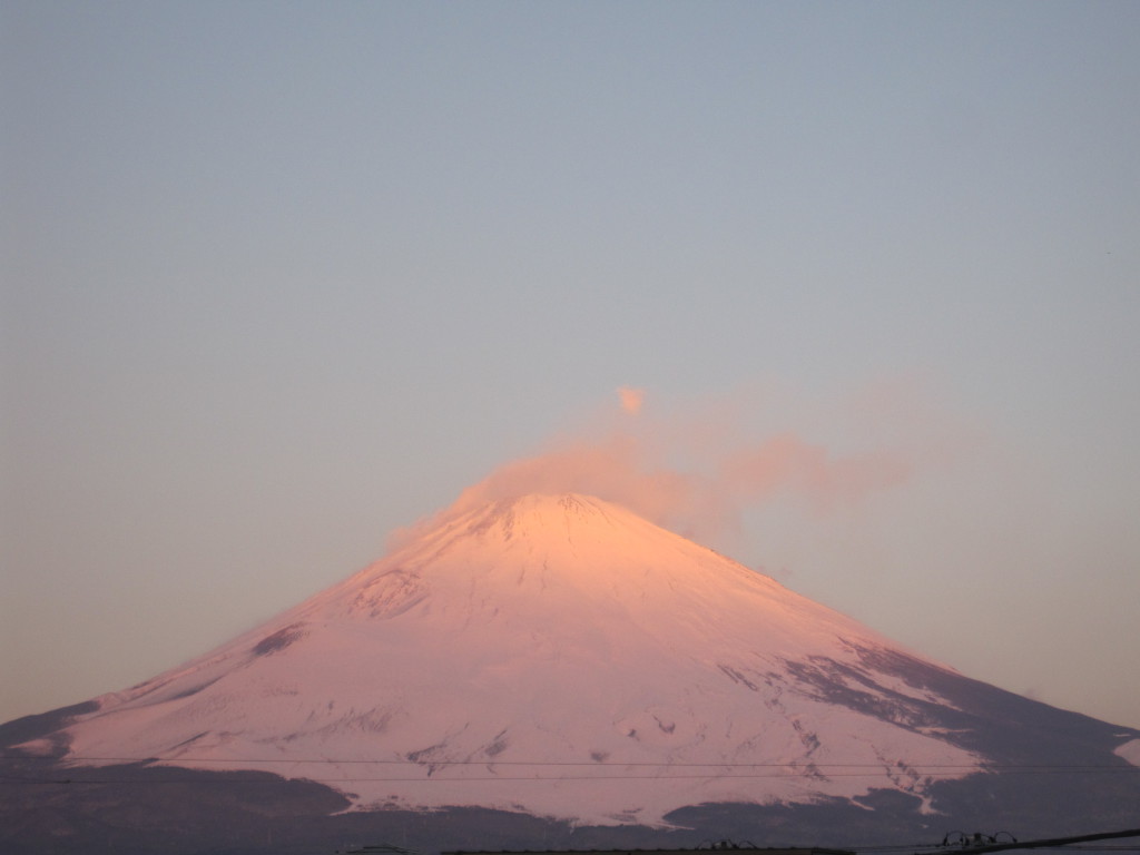 ごごまるの、今朝の富士山