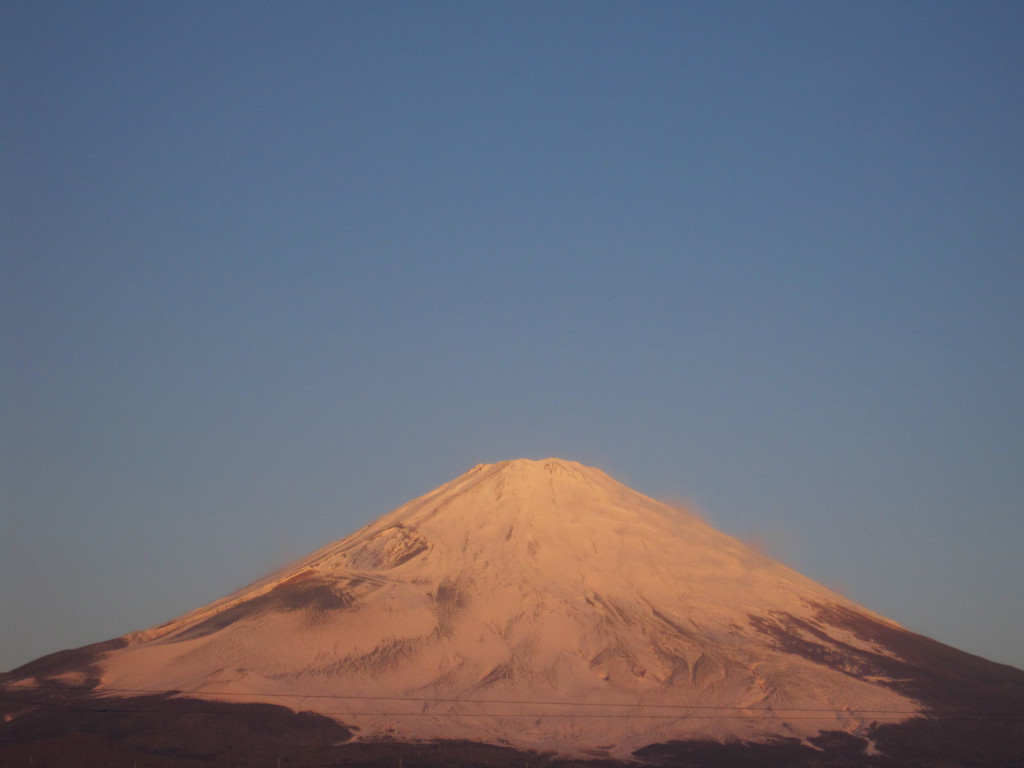 ごごまるの、今朝の富士山